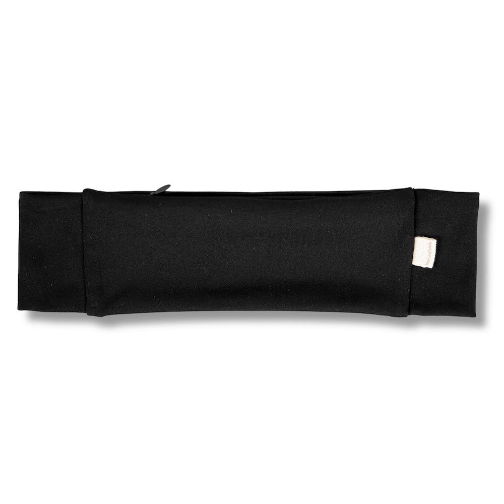 Black Athletic Zipper Pocket Headband - Smunchys