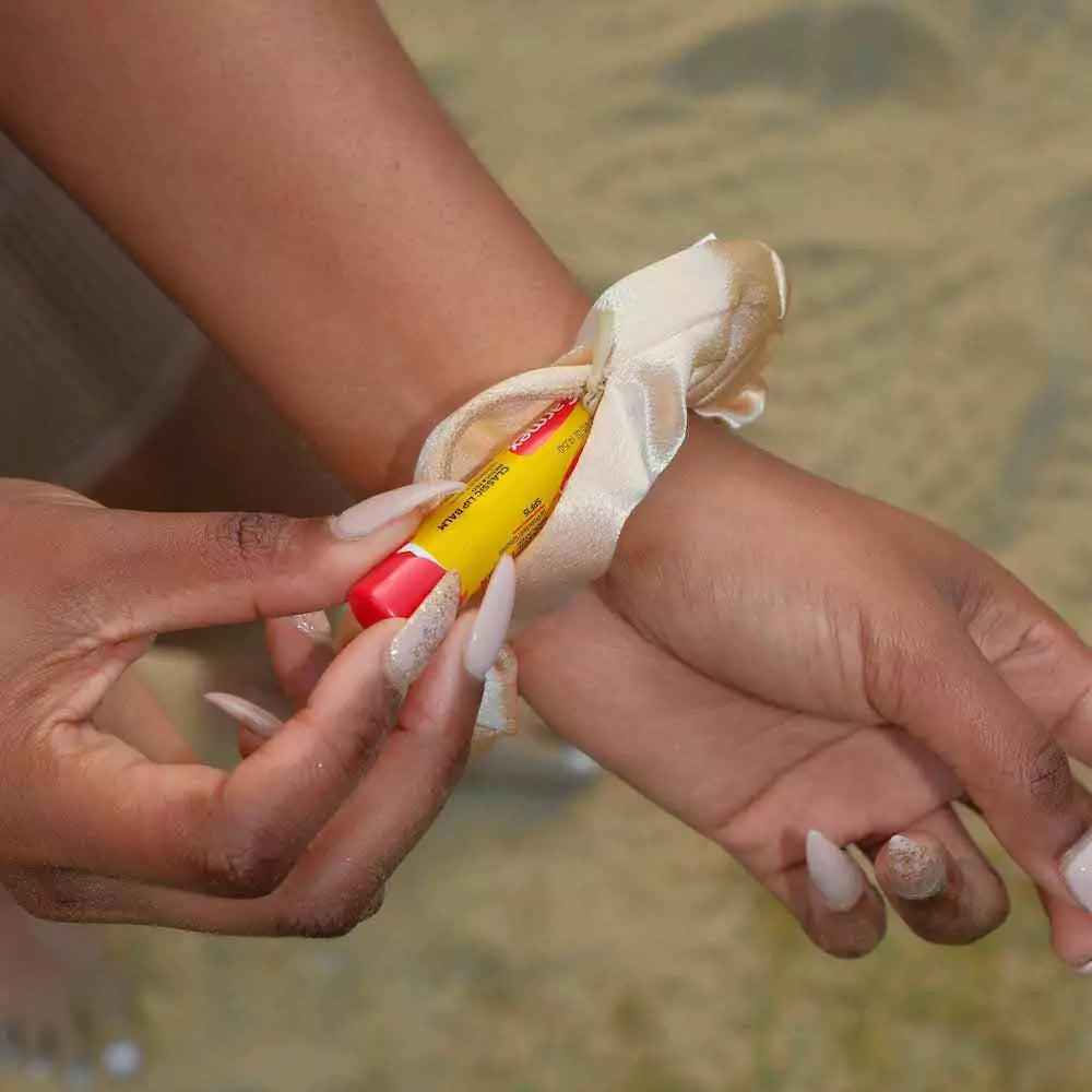 Satin Hidden Zipper Pocket Scrunchies