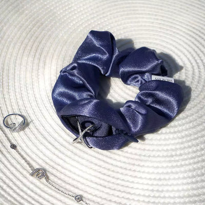 Satin Hidden Zipper Pocket Scrunchies