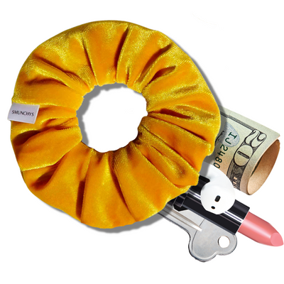 Sun Yellow Zipper Scrunchie