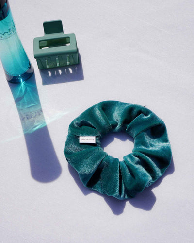 Turquoise Zipper Scrunchie - Smunchys