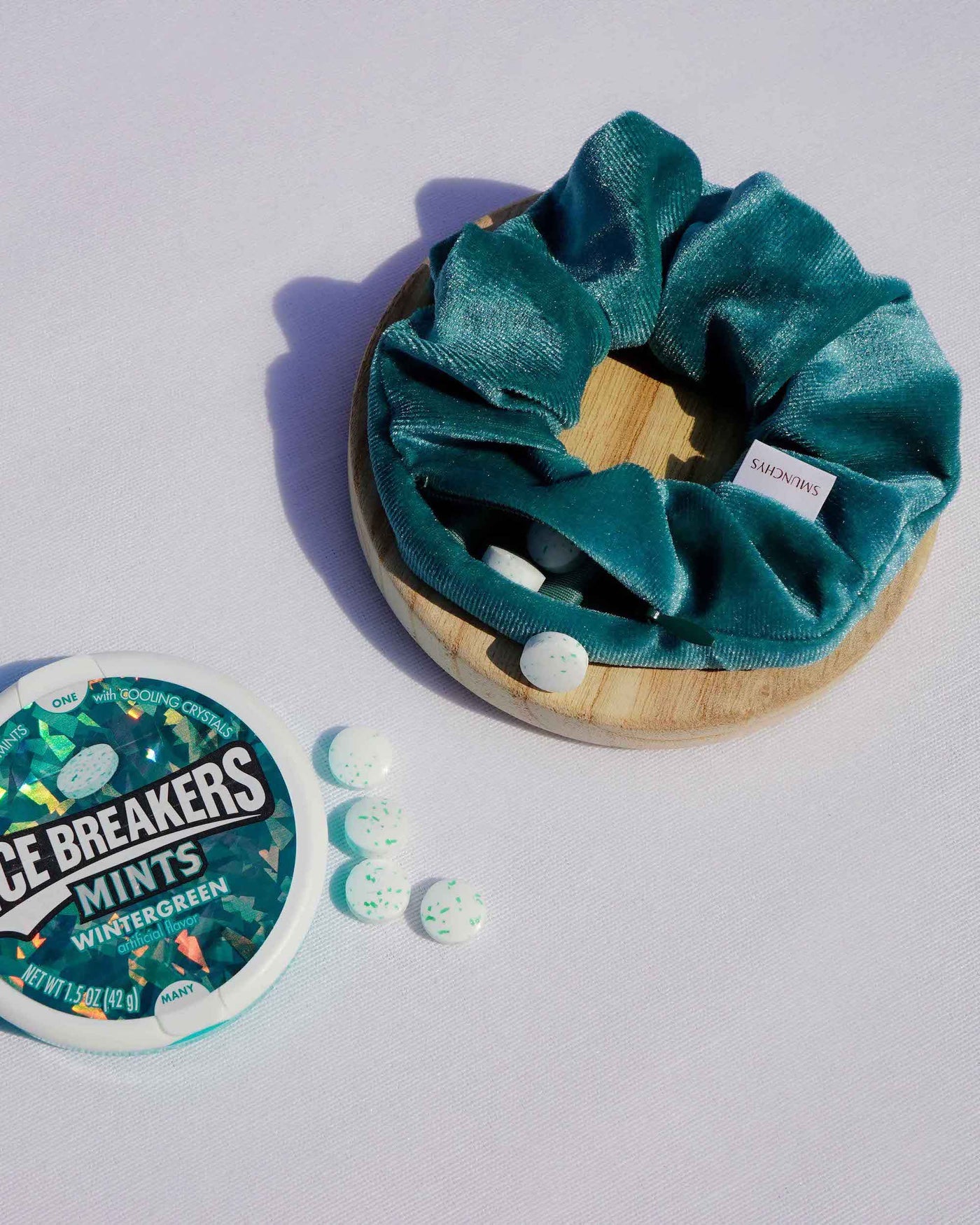 Turquoise Zipper Scrunchie - Smunchys