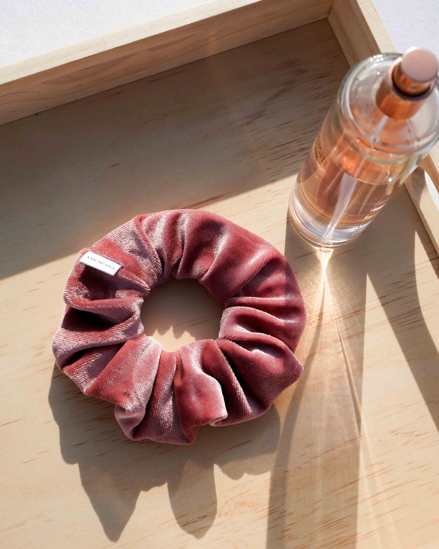 Dreamy Pink Zipper Pocket Scrunchie - Smunchys