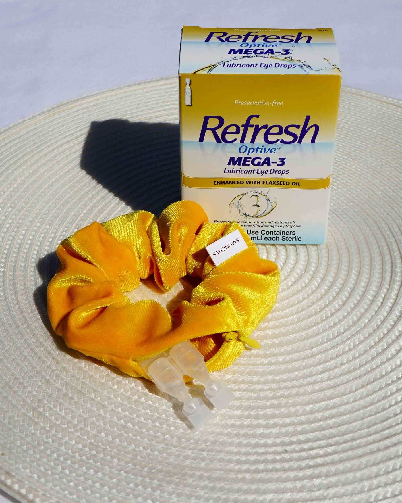 Sun Yellow Zipper Scrunchie - Smunchys