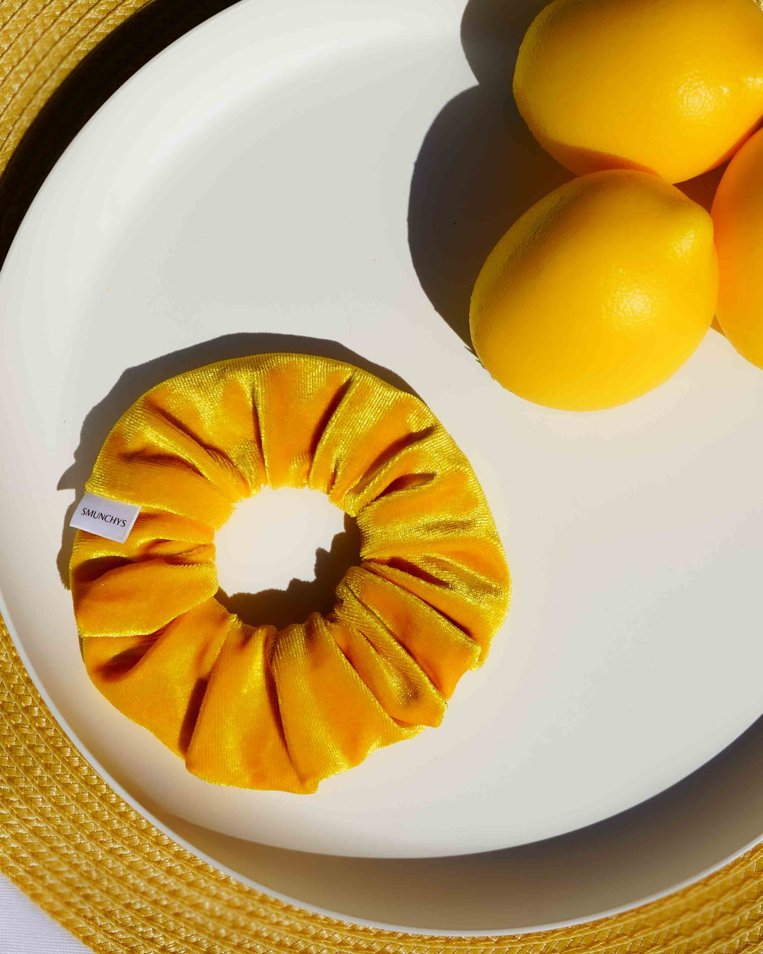 Sun Yellow Zipper Scrunchie - Smunchys