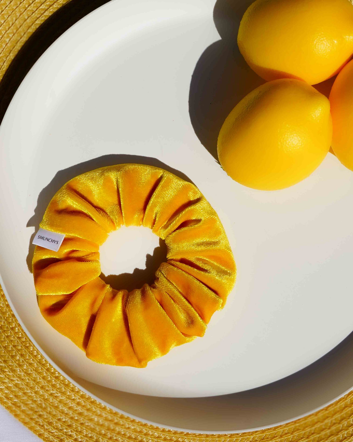 Sun Yellow Zipper Scrunchie - Smunchys