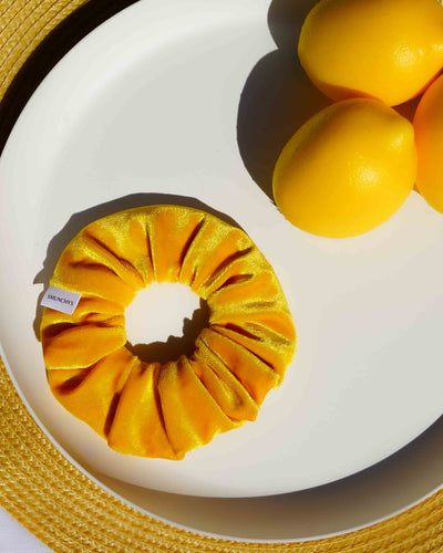 Sun Yellow Zipper Scrunchie - Smunchys