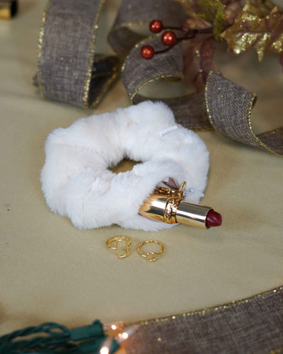 Holiday White Faux Fur - Smunchys