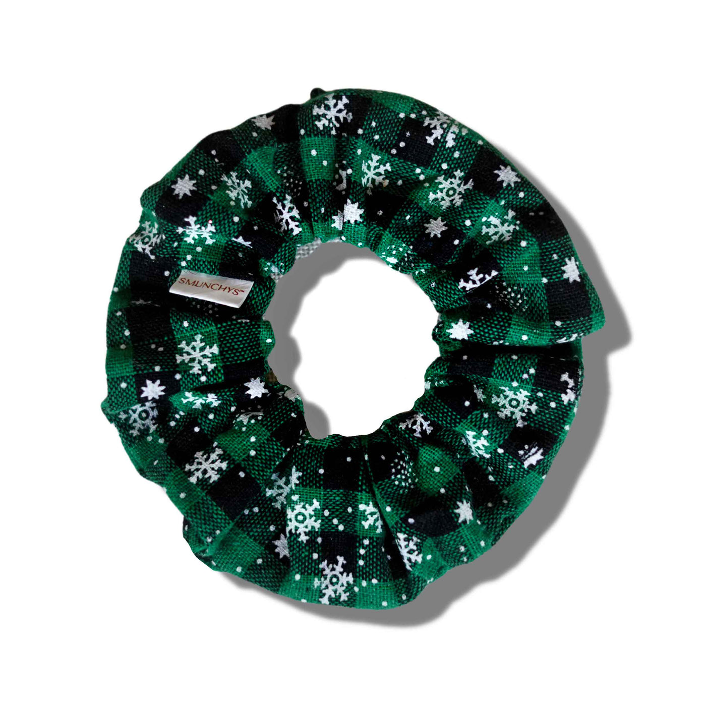 Holiday Green with Snowflakes