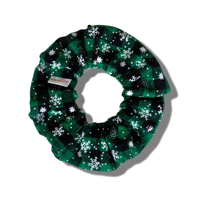 Holiday Green with Snowflakes - Smunchys